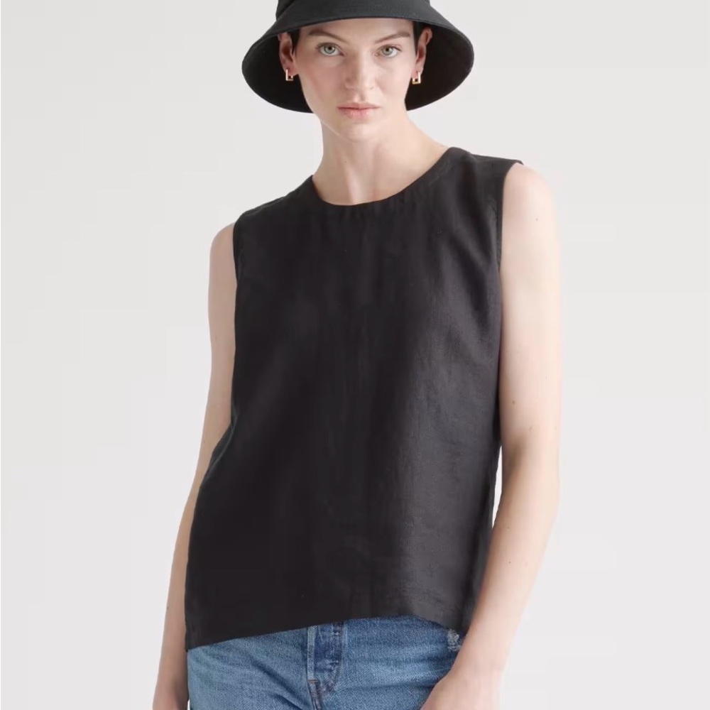 Quince 100% European Linen Tank XS